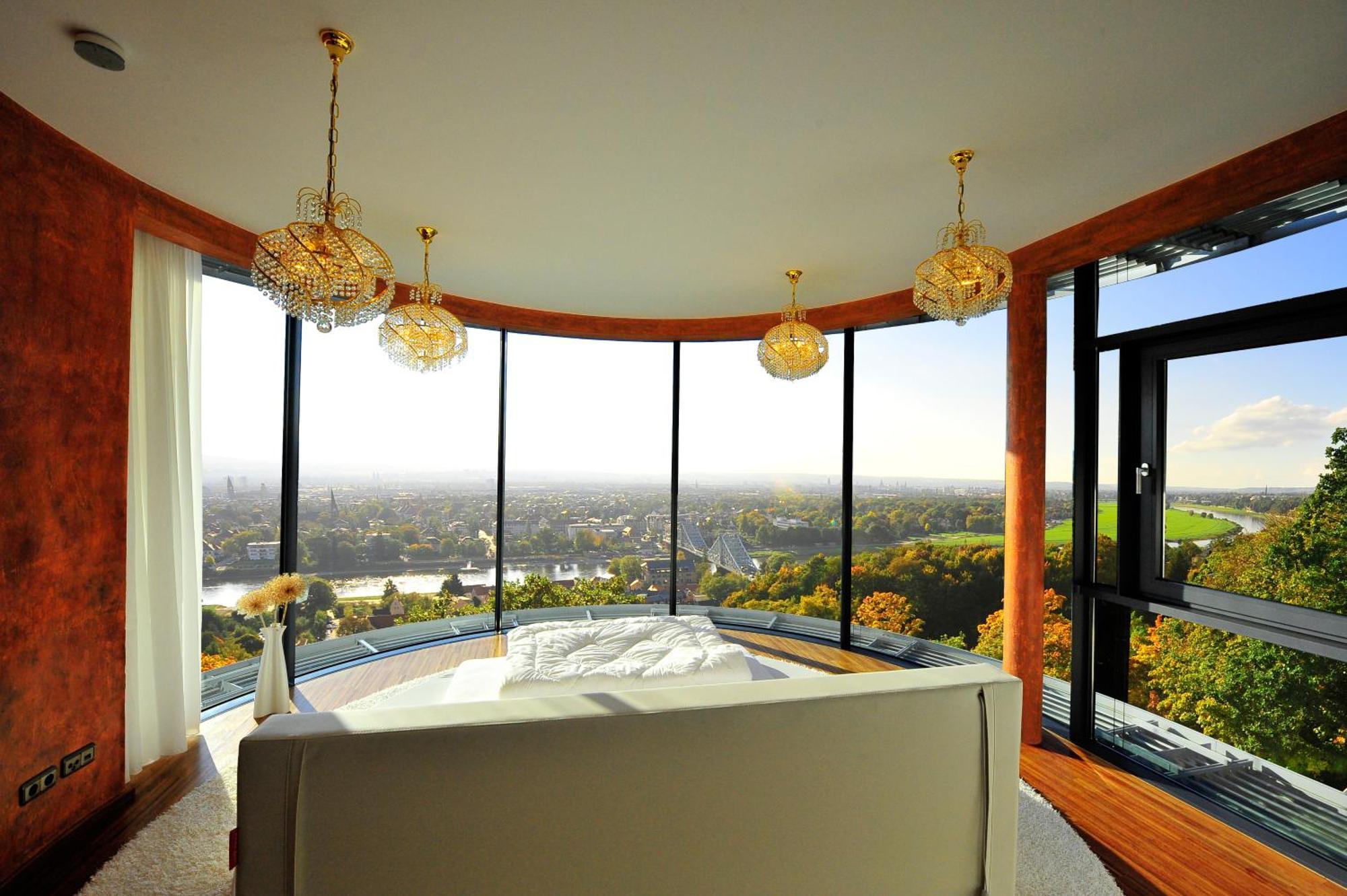 Villa Via Lapis - Panoramablick Ueber Dresden - Garten - Pool - Sauna - Luxus 객실 사진