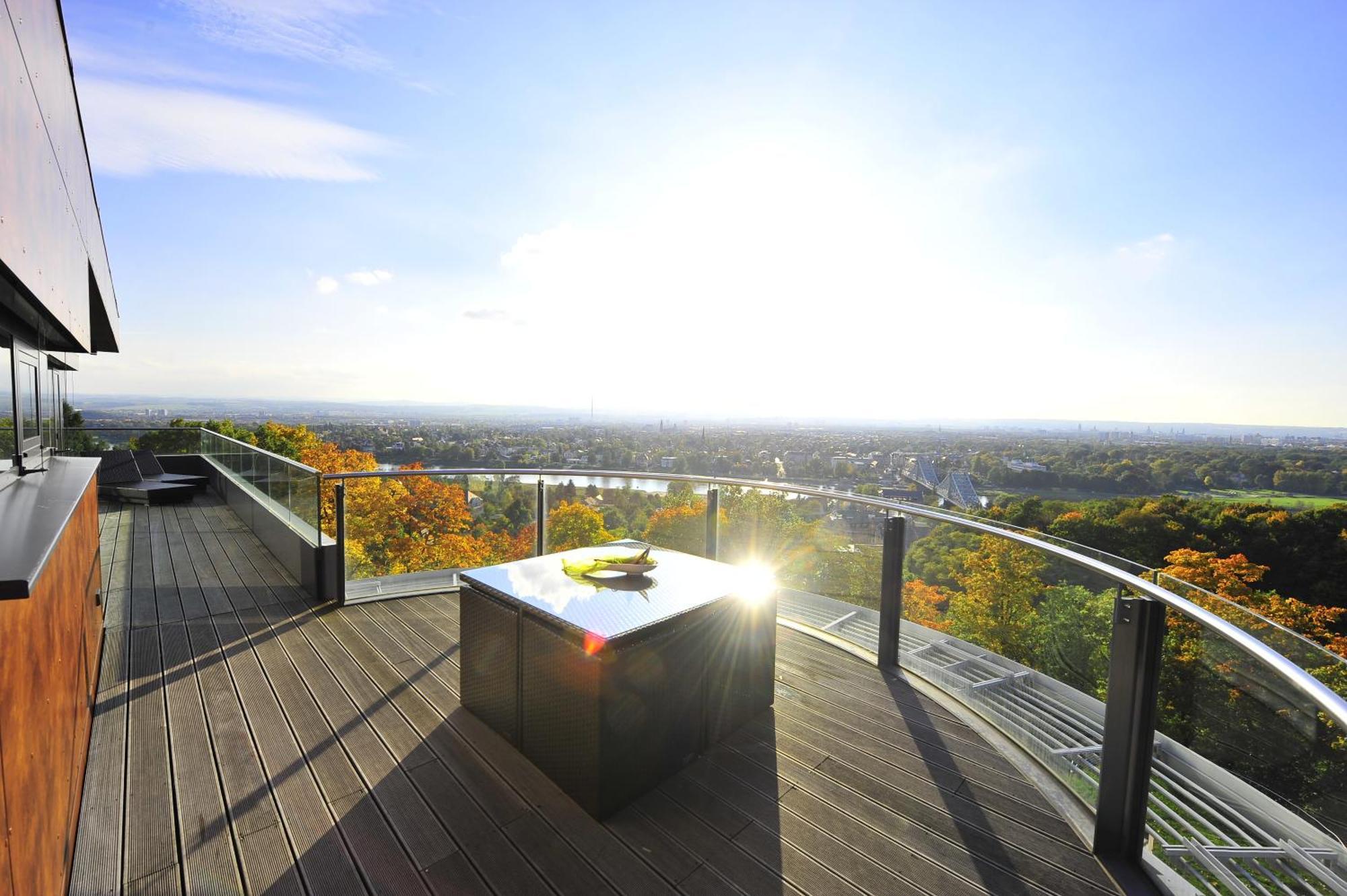 Villa Via Lapis - Panoramablick Ueber Dresden - Garten - Pool - Sauna - Luxus 객실 사진